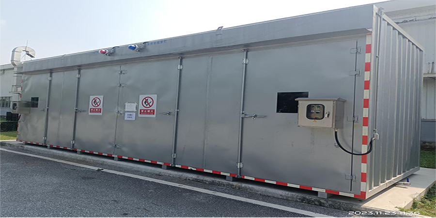 锂电池暂存舱安全监测与自动灭火