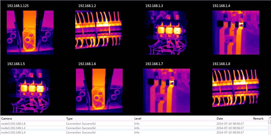 配电柜内可视化温度在线监测
